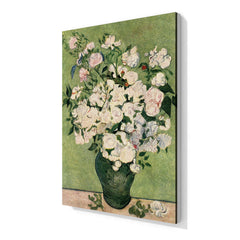 Vazoda Pembe Güller, 1890, Kanvas Tablo