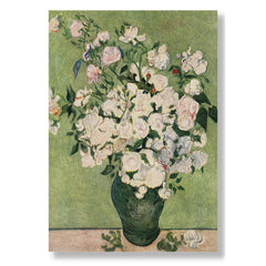 Vazoda Pembe Güller, 1890, Kanvas Tablo
