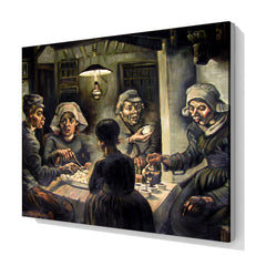 Patates Yiyenler, 1885, Kanvas Tablo