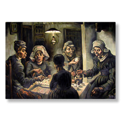 Patates Yiyenler, 1885, Kanvas Tablo