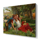 Ücretli Tutulmuş Çoban, 1851, Kanvas Tablo