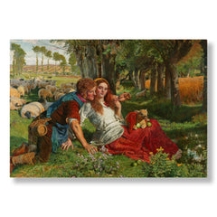 Ücretli Tutulmuş Çoban, 1851, Kanvas Tablo