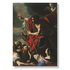 San Giovanni Battista Predicazione, 1665, Kanvas Tablo