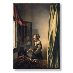 Mektup Okuyan Kız, 1657, Kanvas Tablo