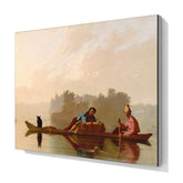 Missouri’ye Inen Kürk Tüccarları, 1845, Kanvas Tablo