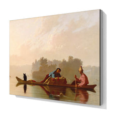 Missouri’ye Inen Kürk Tüccarları, 1845, Kanvas Tablo