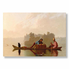 Missouri’ye Inen Kürk Tüccarları, 1845, Kanvas Tablo