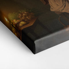 Market By Candlelight, 1869, Petrus Van Schendel, Kanvas Tablo