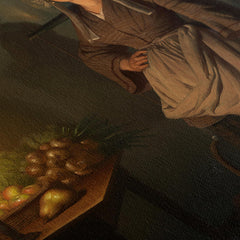 Market By Candlelight, 1869, Petrus Van Schendel, Kanvas Tablo