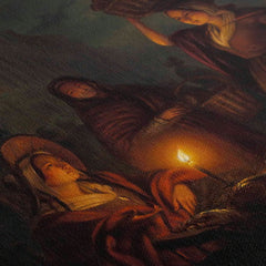 Moonlight Market, 1840, Petrus Van Schendel, Kanvas Tablo