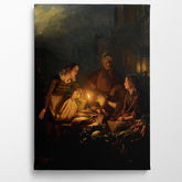 Moonlit Market In The Hague, 1842, Petrus Van Schendel, Kanvas Tablo