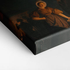 Night market in Rotterdam , 1870, Petrus Van Schendel, Kanvas Tablo