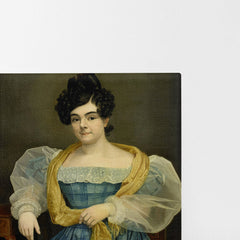 Portrait of Adriana Johanna van Wijck, Wife of Johannes Ploos Van Amstel, 1829, Petrus Van Schendel, Kanvas Tablo