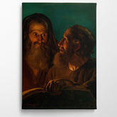 The Apostles John And Paul , 1854, Petrus Van Schendel, Kanvas Tablo