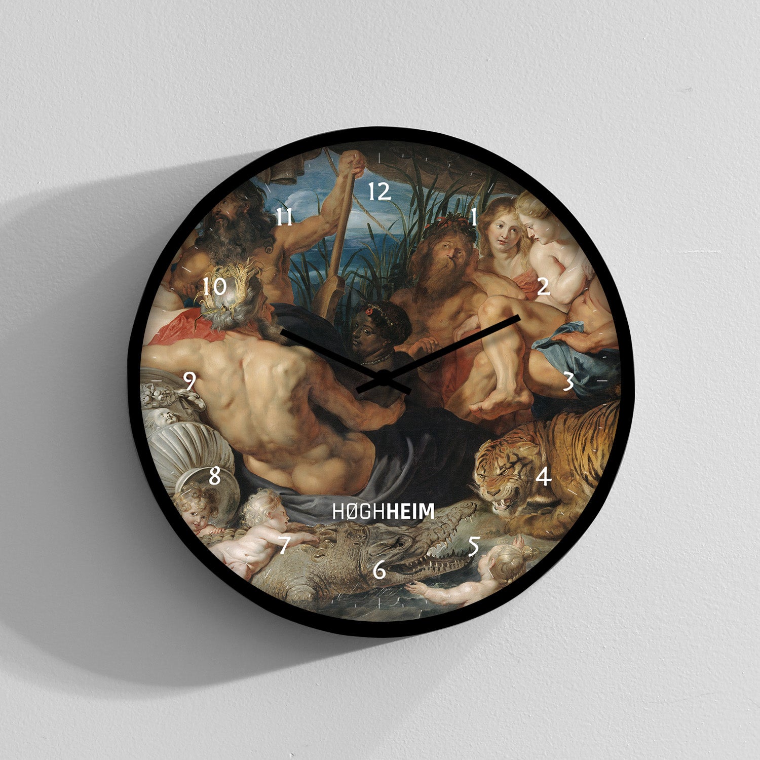 The Four Continents, 1615, El Yapımı Ahşap Duvar Saati