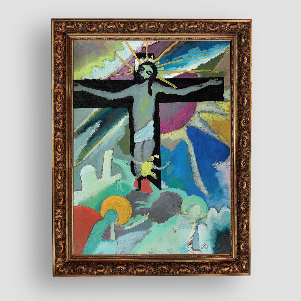 Gekreuzigter Christus, 1911, Wassily Kandinsky, Premium Tablo