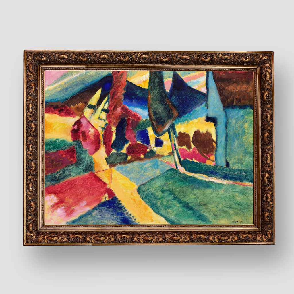Two Poplars, 1912, Wassily Kandinsky, Premium Tablo