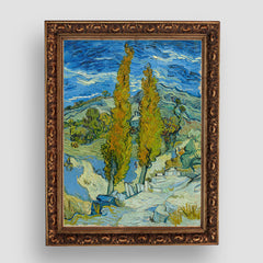 Two Poplars in the Alpilles, Vincent Van Gogh, Premium Tablo