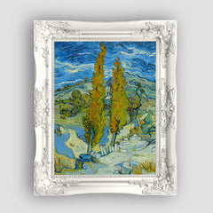 Two Poplars in the Alpilles, Vincent Van Gogh, Premium Tablo