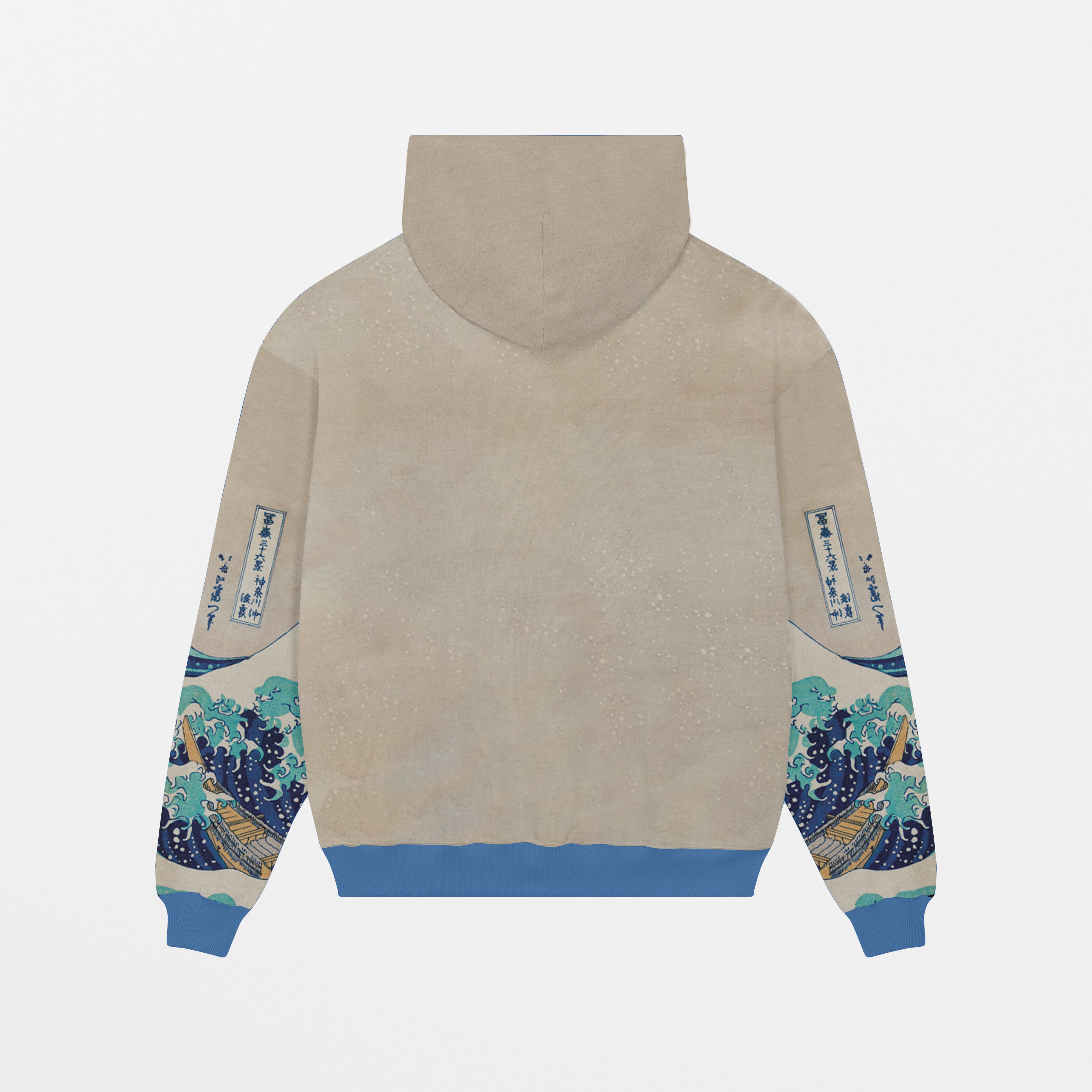 Kanagawa Oki Nami Ura, 1832, Oversize Hoodie