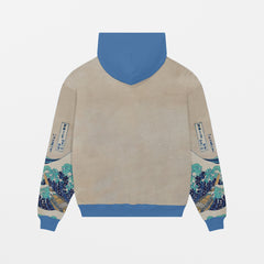 Kanagawa Oki Nami Ura, 1832, Oversize Hoodie | ÖN SİPARİŞ