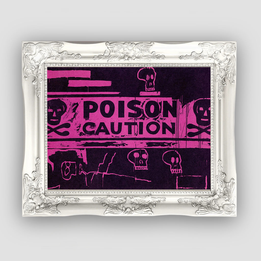 Poison Caution, Jean-Michel Basquiat, Premium Tablo