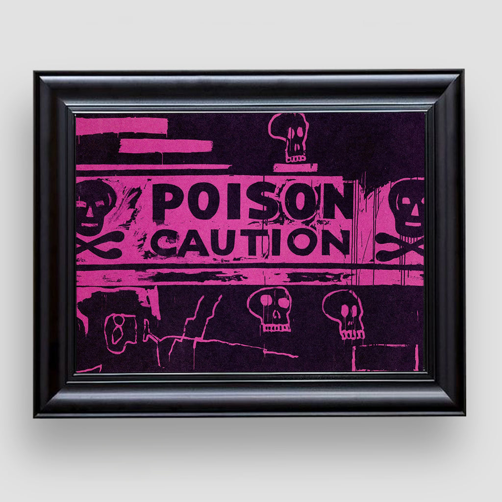 Poison Caution, Jean-Michel Basquiat, Premium Tablo