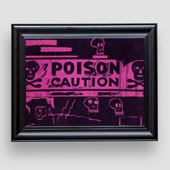 Poison Caution, Jean-Michel Basquiat, Premium Tablo