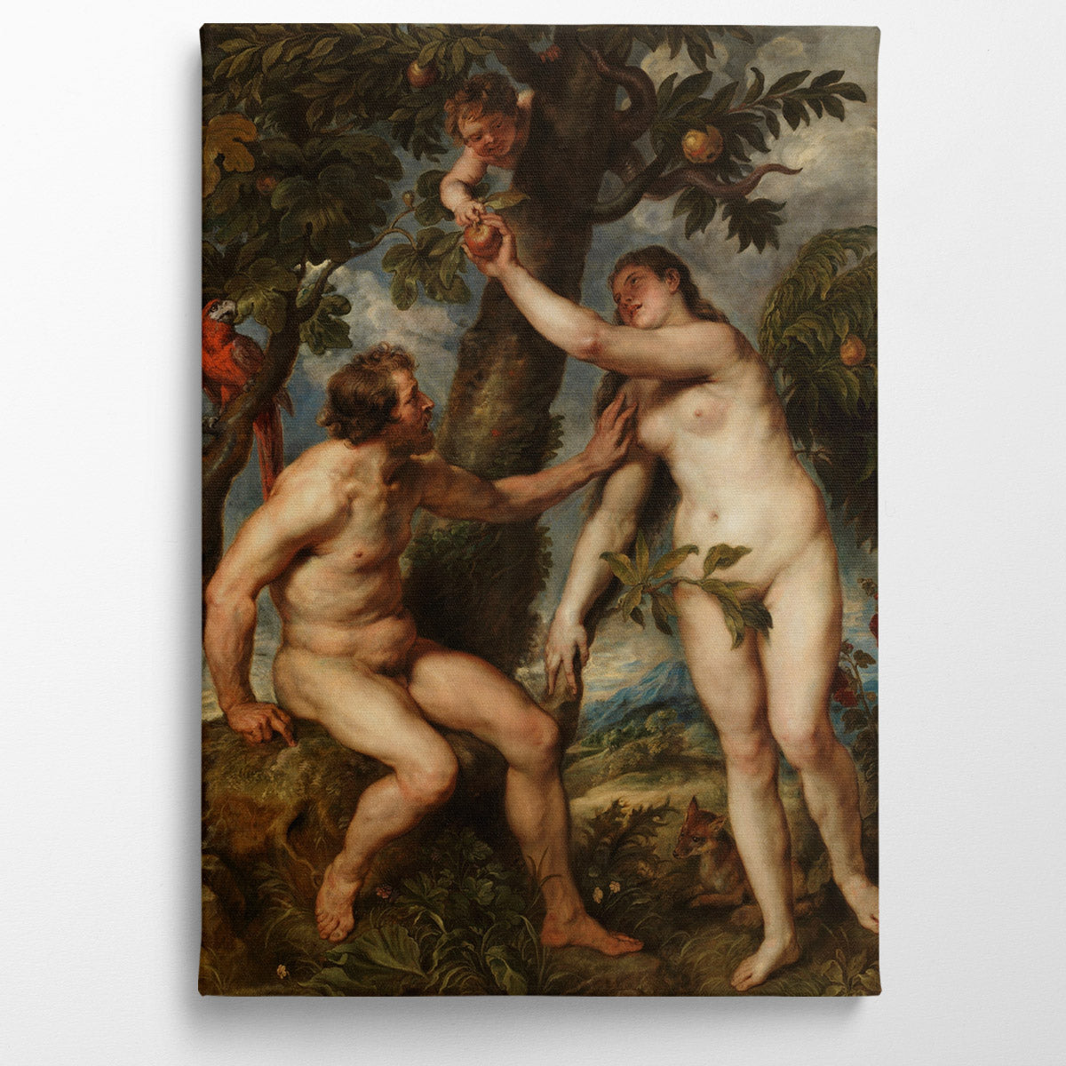 Adam and Eve, 1628, Kanvas Tablo