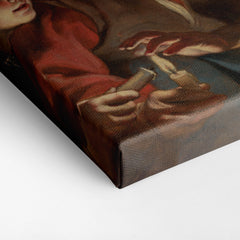 Two Women with a Candle, 1617, Kanvas Tablo