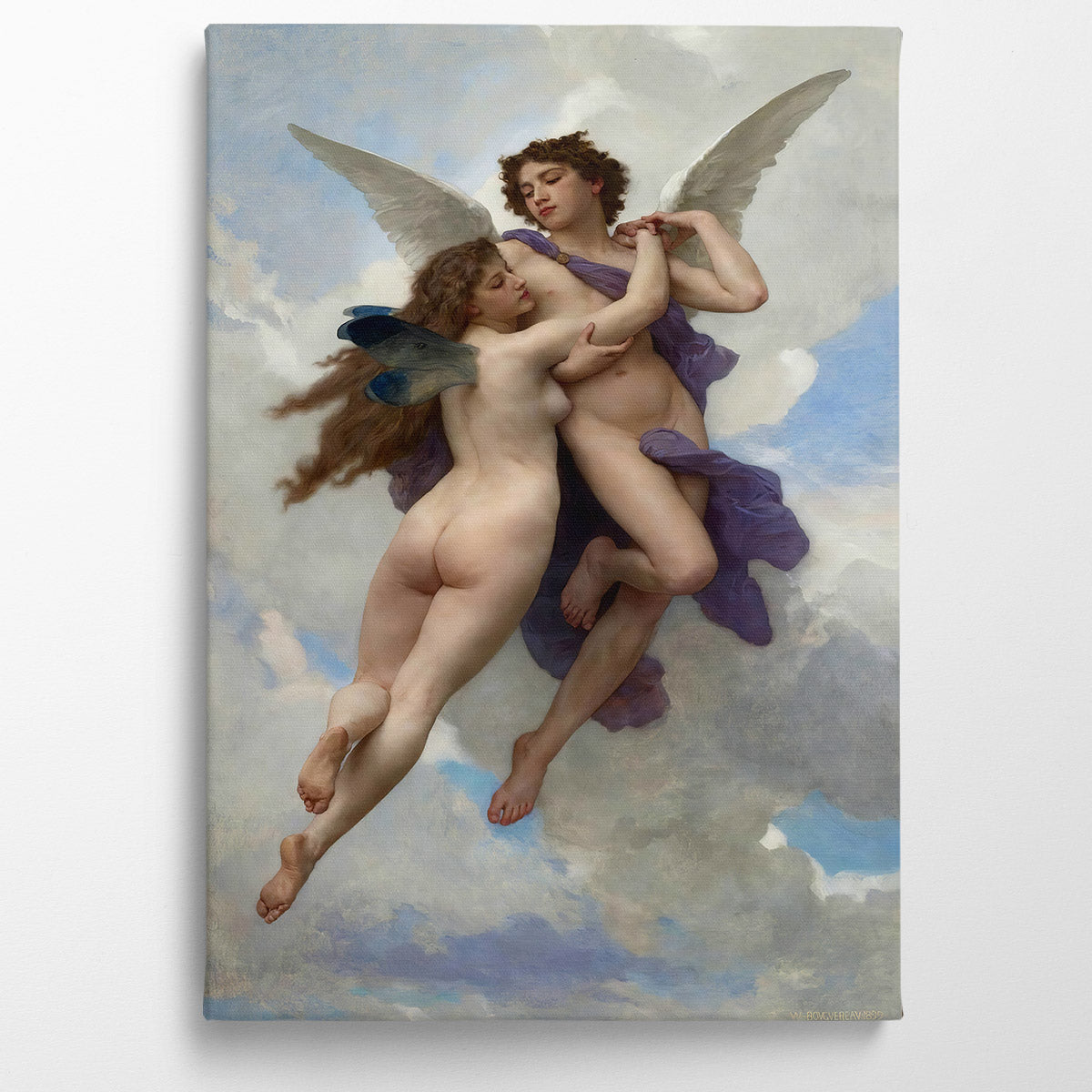 Love And Psyché, 1899, William Bouguereau, Kanvas Tablo