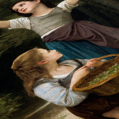 Récolte De Noisettes, 1883, William Bouguereau, Kanvas Tablo