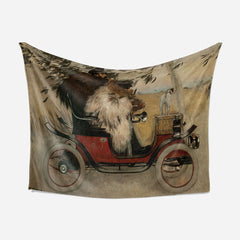 Ramon Casas ve Pere Romeu Bir Otomobilde, 1901, TV Battaniyesi