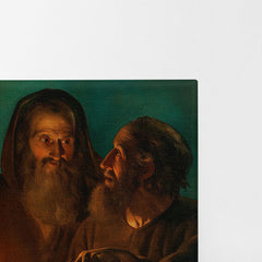 The Apostles John And Paul , 1854, Petrus Van Schendel, Kanvas Tablo